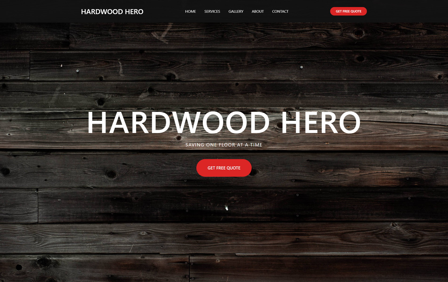 Hardwood Hero - Custom Flooring Website